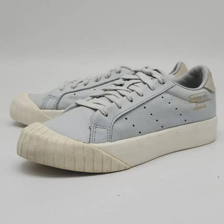 [BUNJANG] Adidas Everlin Women's Leather Sneakers / zz 아디다스 에버린 여성가죽스니커즈225