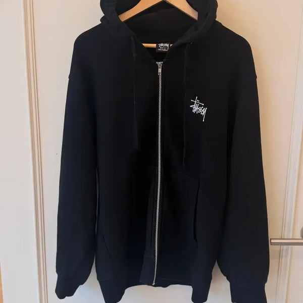 [BUNJANG] Stussy Basic Logo Zip-Up Hoodie / 스투시 (STUSSY)베이직 로고 후드집업