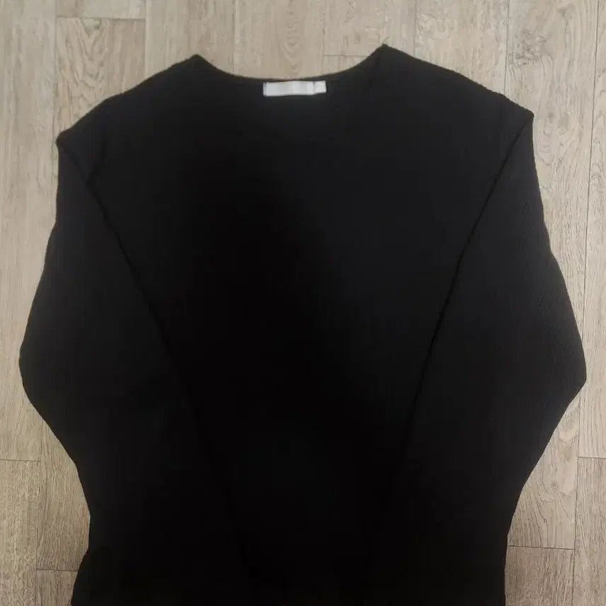 [BUNJANG] Waffle Long Sleeve Black M / 나름 와플 롱슬리브 블랙 M