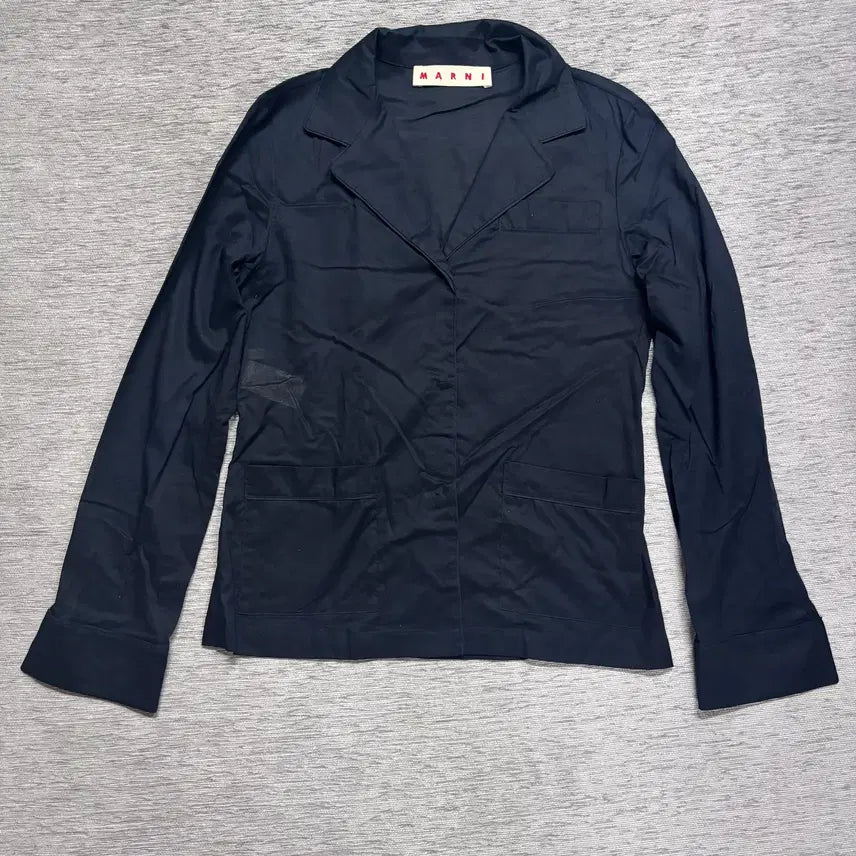 [BUNJANG] Marni Women's Black Cotton Blazer Jacket / 마르니(Marni)여성 블랙 코튼 블레이저 자켓