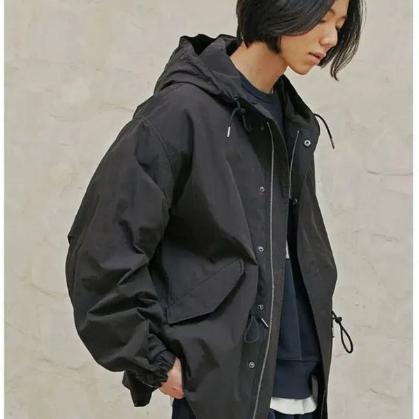 [BUNJANG] Prismworks Nyco Cotton Hooded Jacket Black / [M] 프리즘웍스 Nyco 코튼 후디드 자켓 블랙