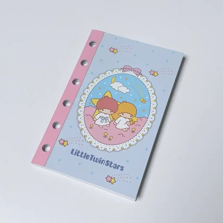 [BUNJANG] Little Twin Stars M6 6-Ring Binder Inserts / 리틀트윈스타 m6 6공 바인더 이형지속지