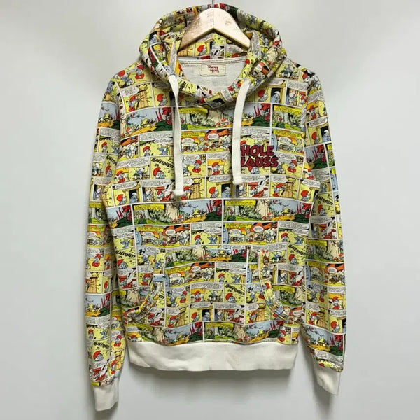 [BUNJANG] WHOLE HAUSS Smurf All-Over Print Hoodie (Size M) / [남여공용-95]홀하우스 스머프 올오버 프린팅 후드티