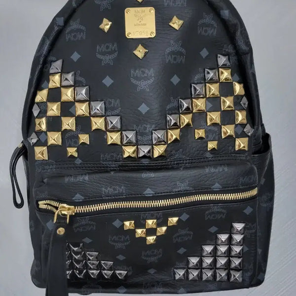 [BUNJANG] MCM Starlight Backpack Black / MCM 스타라이트 백팩 블랙