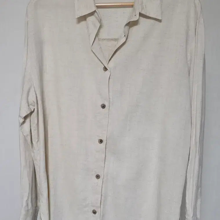 [BUNJANG] Mocobling Linen Shirt (Beige) / 모코블링 린넨 셔츠(베이지)