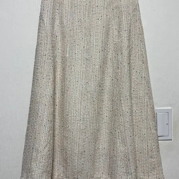 [BUNJANG] ORR Tweed A-Line Long Skirt / (26)오르 ORR 트위드 a라인 롱 스커트