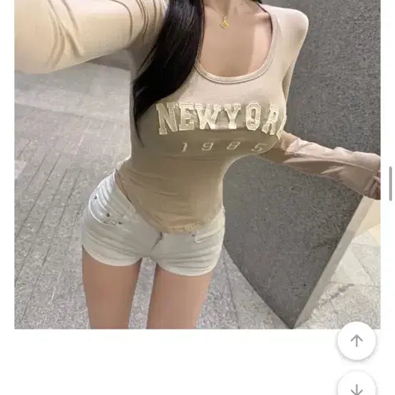 [BUNJANG] New York 1985 Sweatshirt Beige / 뉴욕 1985 맨투맨 베이지
