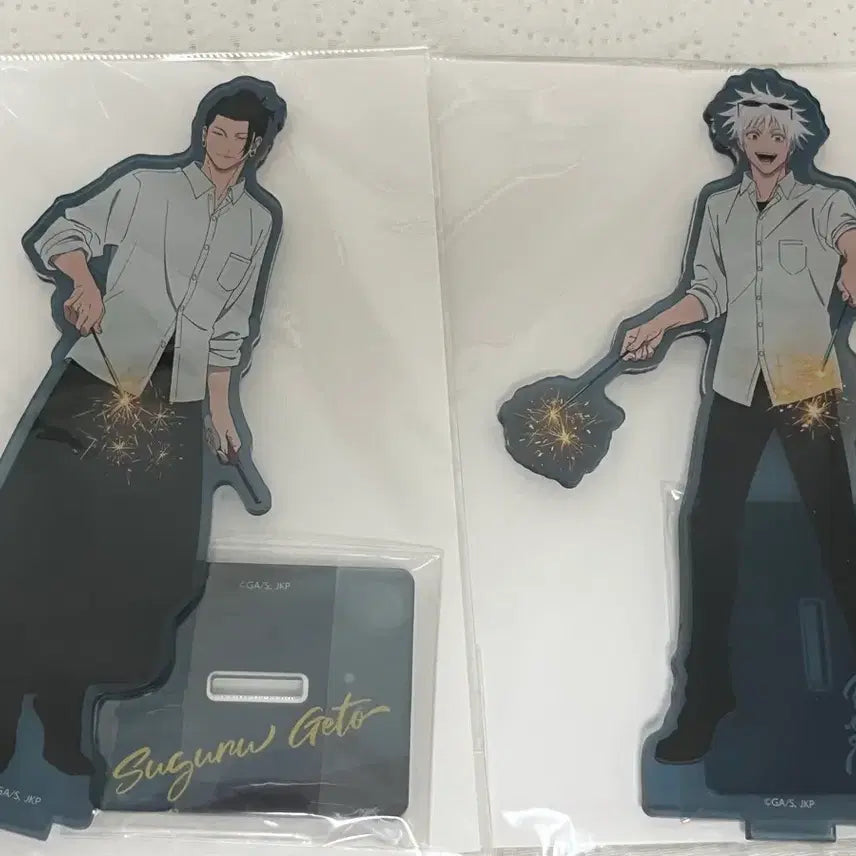 [BUNJANG] Jujutsu Kaisen Geto Suguru & Gojo Satoru 'Hagoita' Fireworks Acrylic Stand / 주술회전 게토 고죠 회옥옥절 불꽃놀이 아크릴 스탠드