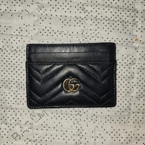 [BUNJANG] Gucci Matelassé Black Card Holder / 구찌 카드지갑 마틀라세 블랙