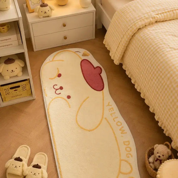 [BUNJANG] Sanrio Pompompurin Character Kitchen & Bedroom Long Mat / 산리오 폼폼푸린 캐릭터 주방 침실 롱 발매트