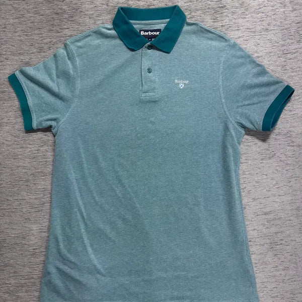 [BUNJANG] Barbour Men's Sport Mix Polo T-Shirt / 바버(Barbour)남성 스포츠 믹스 폴로 티셔츠