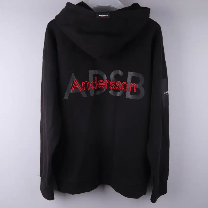 [BUNJANG] Andersson Bell Black Logo Oversized Hoodie (L) / 앤더슨벨(Andersson Bell) 백로고 오버핏 블랙 후드티 (L) 5365