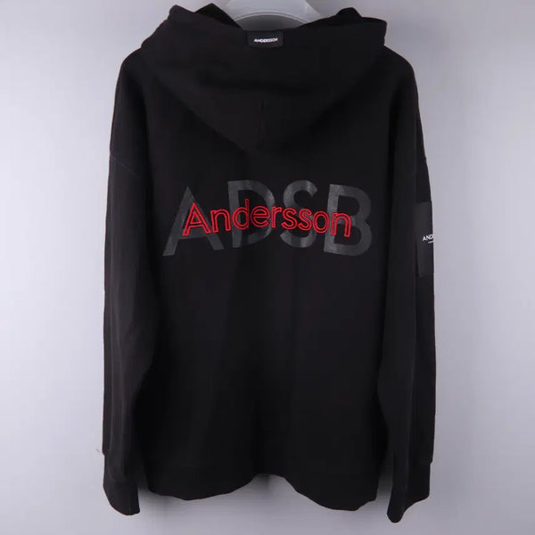 [BUNJANG] Andersson Bell Black Logo Oversized Hoodie (L) / 앤더슨벨(Andersson Bell) 백로고 오버핏 블랙 후드티 (L) 5365