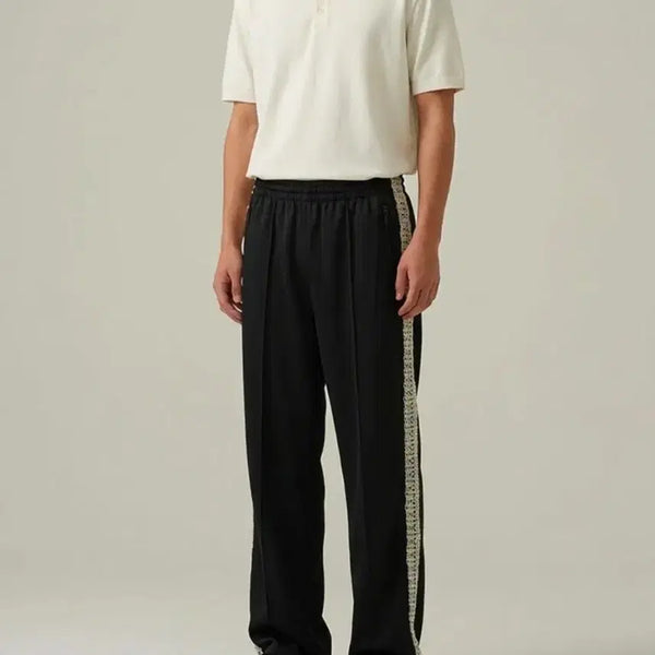 [BUNJANG] SevenCellar Signature Lace Track Pants Black / 새상품 M ) 세븐셀라 시그니처 레이스 트랙팬츠