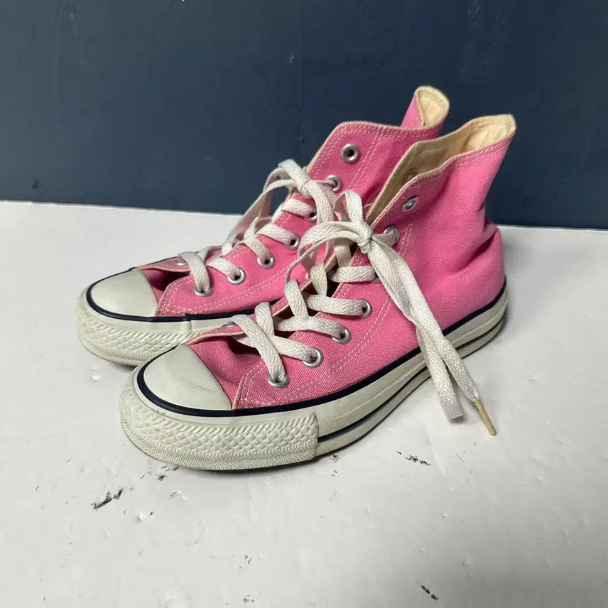 [BUNJANG] Converse Chuck Taylor All-Star High-Top Sneakers Pink / 225 컨버스 올스타 핑크 하이 스니커즈