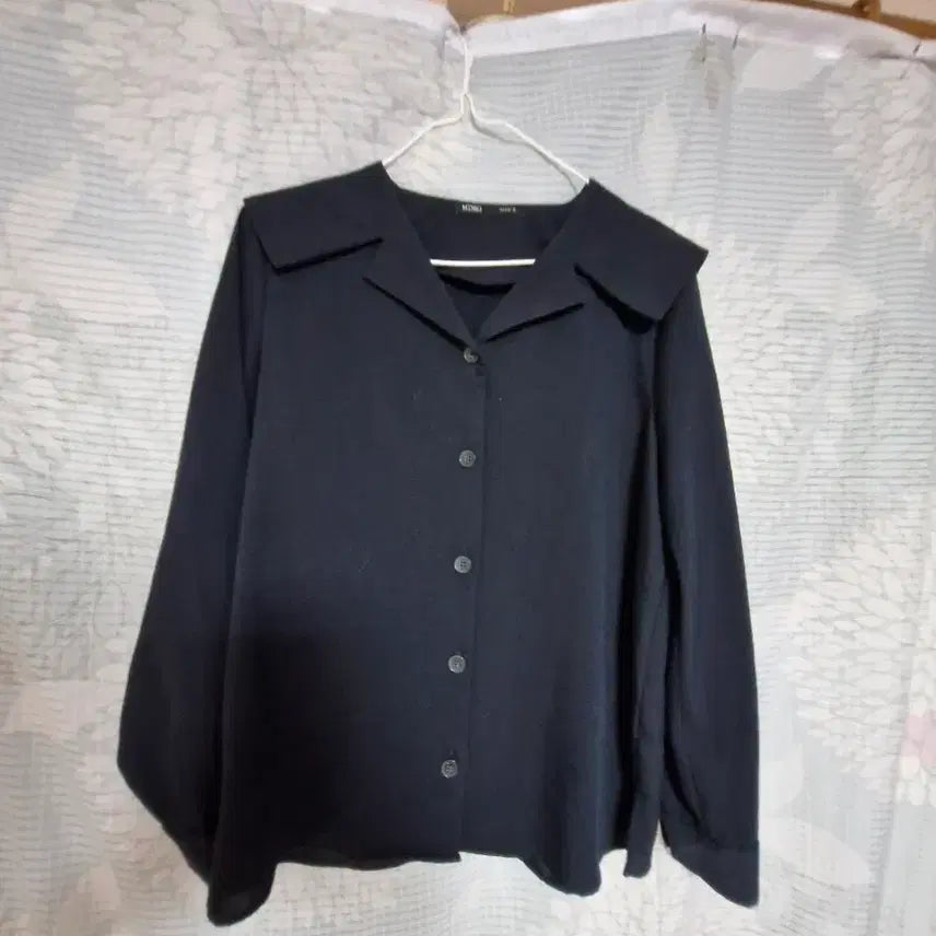 [BUNJANG] Mixxo Navy Blouse / 믹쏘 네이비 블라우스