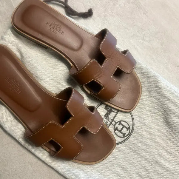 [BUNJANG] Hermes Oran Sandals Slippers Size 36 (225-230) / 에르메스 오란 샌들 슬리퍼 36사이즈 (225-230)