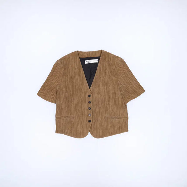 [BUNJANG] Zara Women's Half-Sleeve Blazer / M 자라 여성 반팔 블레이저 0818H