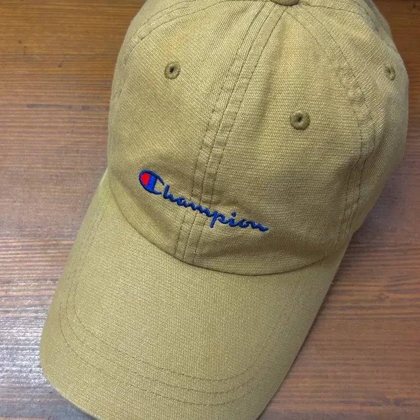 [BUNJANG] Champion Baseball Cap Beige / 챔피온 볼캡 모자 베이지
