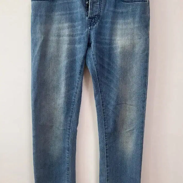 [BUNJANG] Tramarossa Italian Denim Pants Blue Washed Roll-up / 트라마로사 이탈리아데님 바지 블루 워싱 롤업