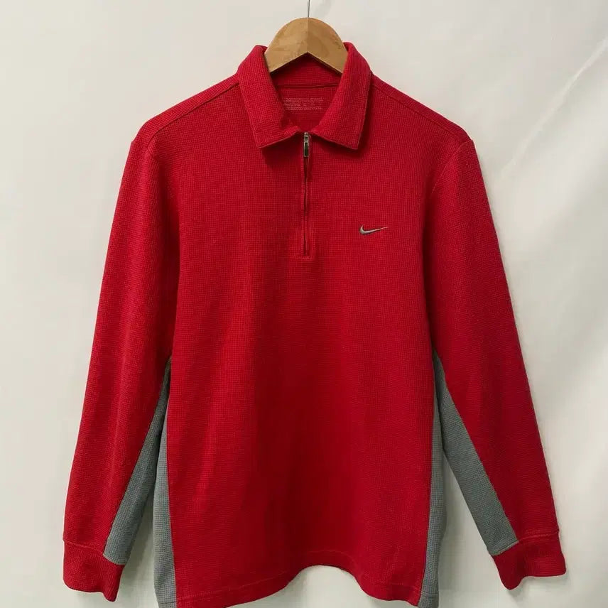 [BUNJANG] Nike Golf Dri-FIT Half-Zip Long Sleeve Polo Shirt Size 95 / 172. 나이키 골프 드라이핏 반집업 카라 긴팔티 95