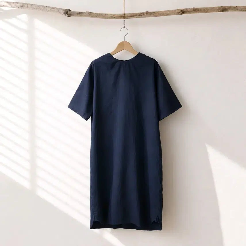 [BUNJANG] MOIA Cotton Linen Reversible Long Dress / MOIA 모이아 코튼 린넨 롱 원피스 F사이즈