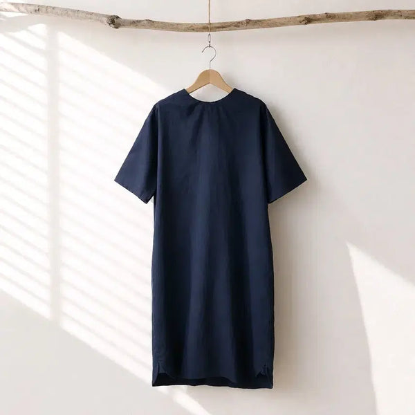 [BUNJANG] MOIA Cotton Linen Reversible Long Dress / MOIA 모이아 코튼 린넨 롱 원피스 F사이즈
