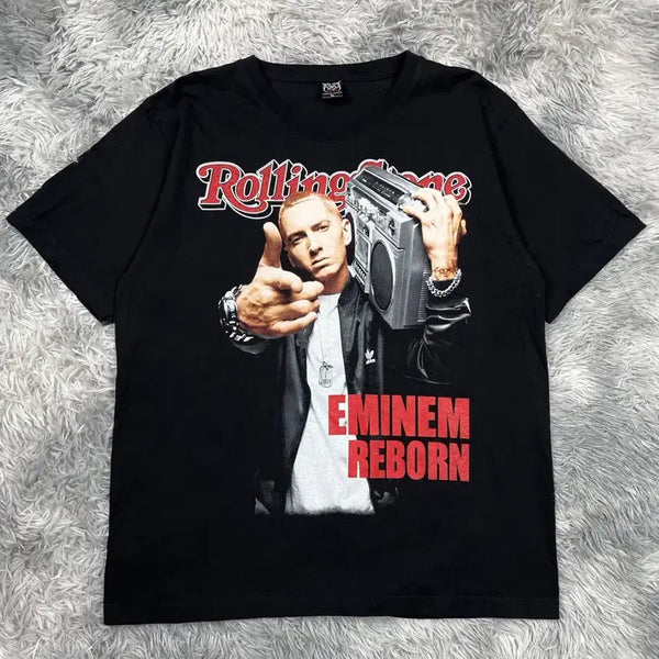[BUNJANG] Vintage Eminem Hip Hop Big Logo Album Jacket T-Shirt XL / 빈티지 힙합 프린팅 에미넴 빅로고 앨범재킷 반팔티y 6725