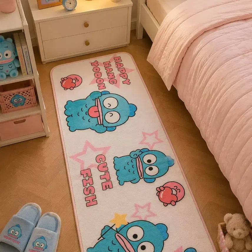 [BUNJANG] Sanrio Hangyodon Kitchen/Bedroom Long Mat / 산리오 한교동 주방 침실 롱 발매트