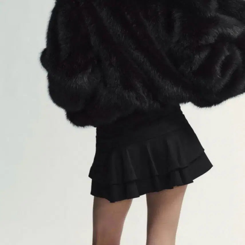 [BUNJANG] Zara Ruffled Skirt Pants Black 8338/514/800 / ZARA 자라 러플 스커트 팬츠 블랙 8338/514/800