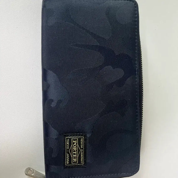 [BUNJANG] Yoshida Company Porter Wallet Navy Camouflage / 요시다 컴퍼니 포터 지갑 네이비 카모플라쥬
