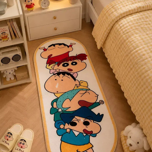 [BUNJANG] Crayon Shin-chan Character Kitchen/Bedroom Long Bath Mat / 짱구 캐릭터 주방 침실 롱 발매트