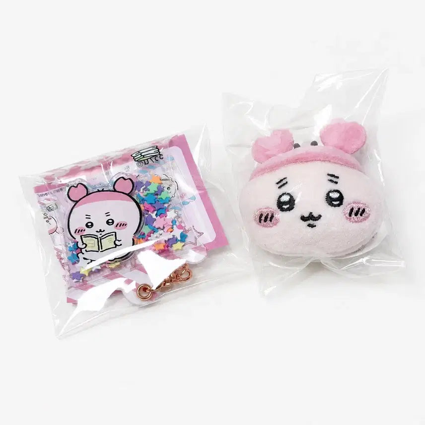 [BUNJANG] Chiikawa Okaow Multi Ring & Candy Keyring Set (Hachiware & Rakko / Kani) / 치이카와 오카오 멀티링, 캔디키링 세트 하치와레&랏코 / 카니