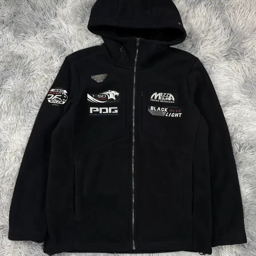 [BUNJANG] Dynafit Legendary Racing Patch Detail Fleece Hoodie Jacket / 다이나핏 레전더리 레이싱 패치 디테일 플리스 후디 자켓y 6734
