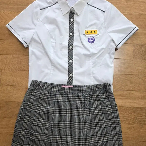 [BUNJANG] Girls' Summer School Uniform Set (Yongin Bora Middle School) / 예쁜 여자교복 하복교복 짧치세트c596(용인보라중)