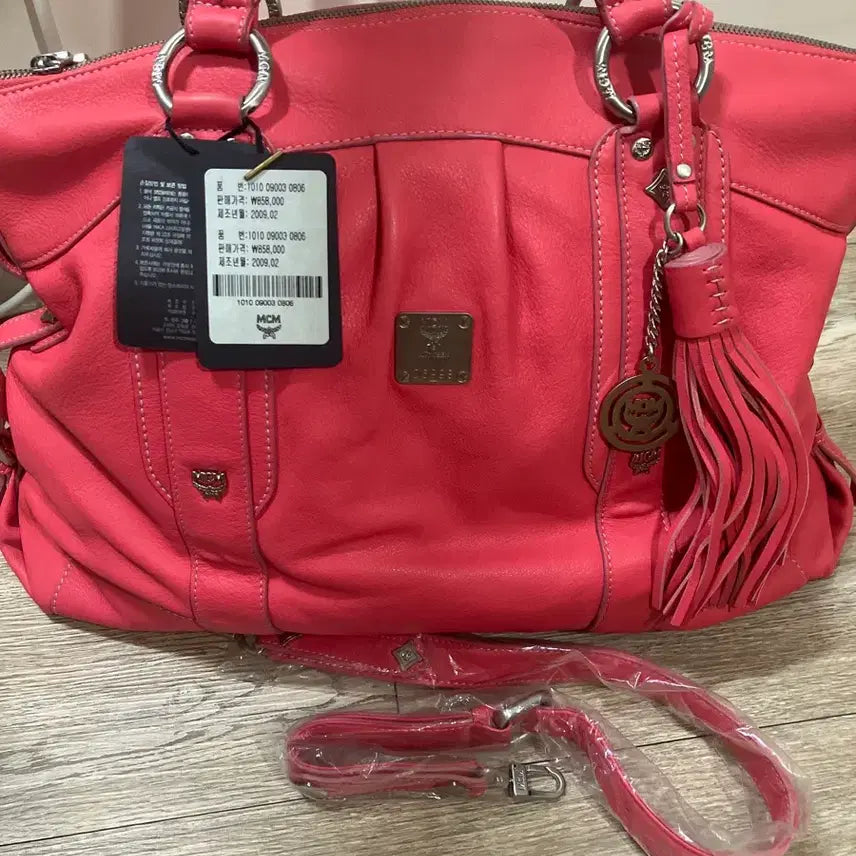 [BUNJANG] MCM Shoulder Bag Pink Leather / 새상품 MCM 숄더백