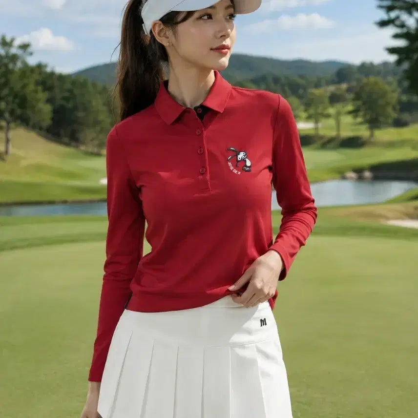 [BUNJANG] JDx Multi-Sport Women's Golf Top Red Size 90 / JDx 멀티스포츠 여성 골프웨어 90 레드
