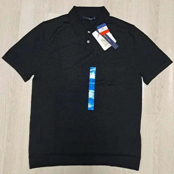 [BUNJANG] Kinloch Men's Linen Blend Short Sleeve Knit Black L (100) / [새상품_정품] 킨록 남성 반팔 린넨 혼방 니트 L(100) 블랙