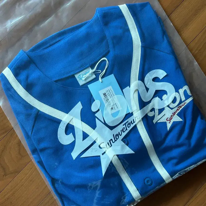 [BUNJANG] Samsung Lions Sun Love Tour Uniform Blue M / 삼성 라이온즈 썬러브투어 유니폼 블루 M
