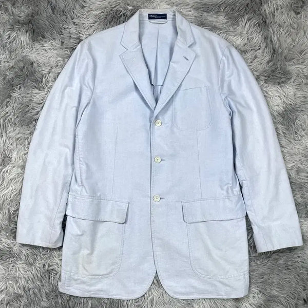 [BUNJANG] Polo Ralph Lauren Archive Minimalist Oxford Blazer Jacket / 폴로 랄프로렌 아카이브 미니멀 옥스포드 블레이저 자켓y 6737