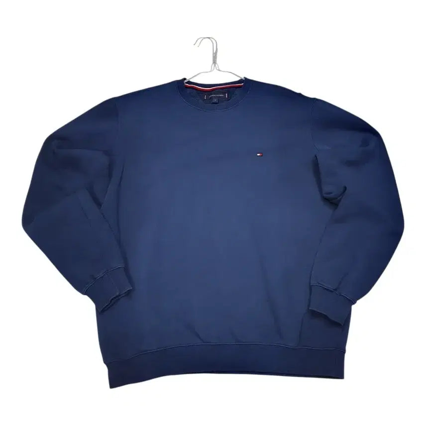 [BUNJANG] Tommy Hilfiger Flag Logo Navy Sweatshirt L / <만원빈티지> 타미힐피거 플래그 로고 네이비 맨투맨 L