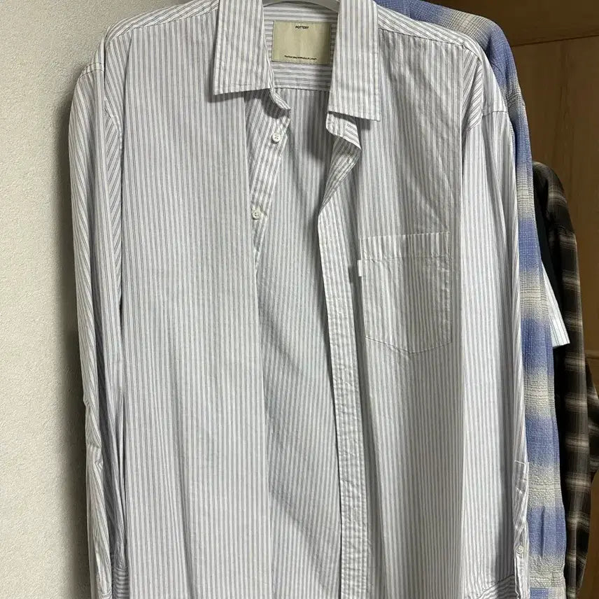 [BUNJANG] Pottery Stripe Shirt Size 2 / 포터리 스트라이프 셔츠 2사이즈