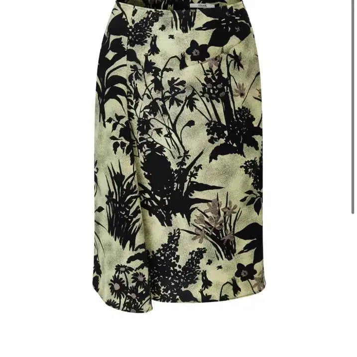 [BUNJANG] Teak Silk Print Midi Skirt / Teak 티크 아크 실크 프린트 스커트