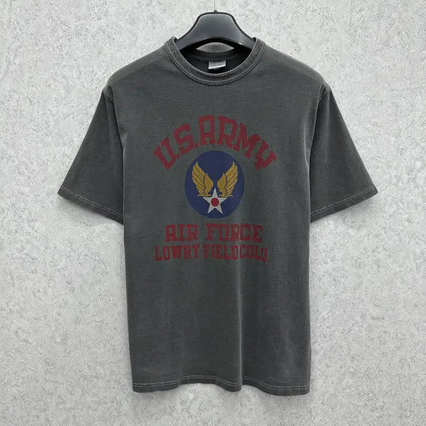 [BUNJANG] OutStanding Pigment Washed Loose Fit Half Sleeve T-Shirt / 90 아웃스텐딩 남자 워싱 피그먼트 루즈핏 반팔 티셔츠