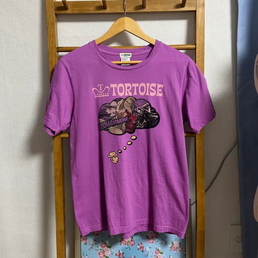 [BUNJANG] Vintage Graphic T-Shirt Purple / 빈티지 그래픽 반팔 티셔츠 퍼플