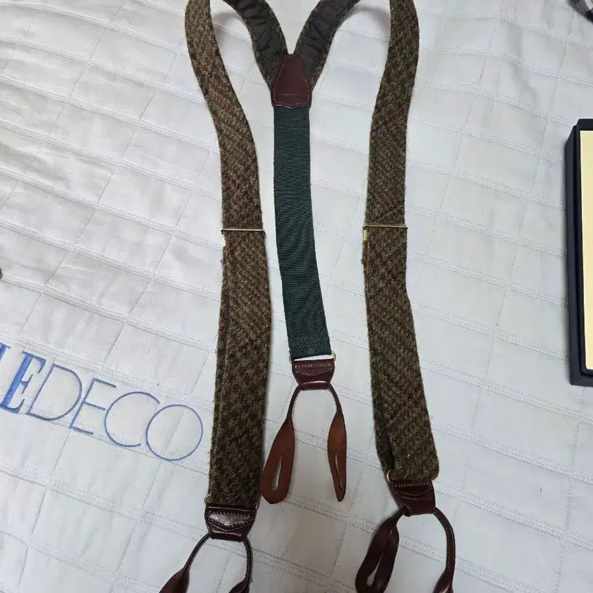[BUNJANG] Polo Ralph Lauren Tweed Suspenders / 폴로 랄프로렌 트위드 서스펜더