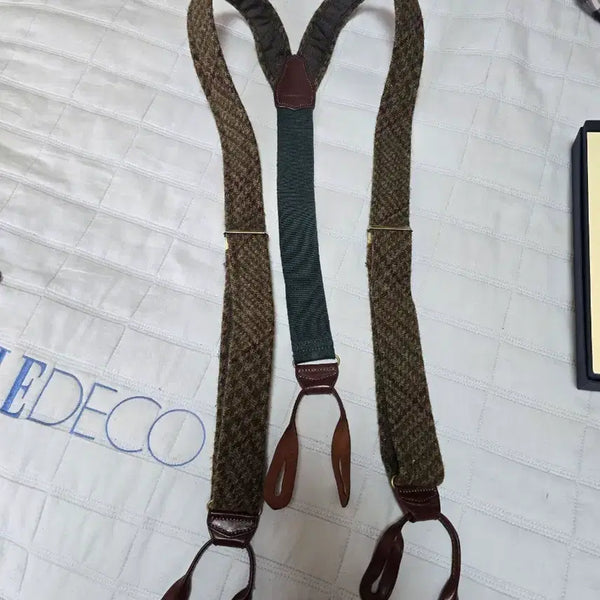 [BUNJANG] Polo Ralph Lauren Tweed Suspenders / 폴로 랄프로렌 트위드 서스펜더