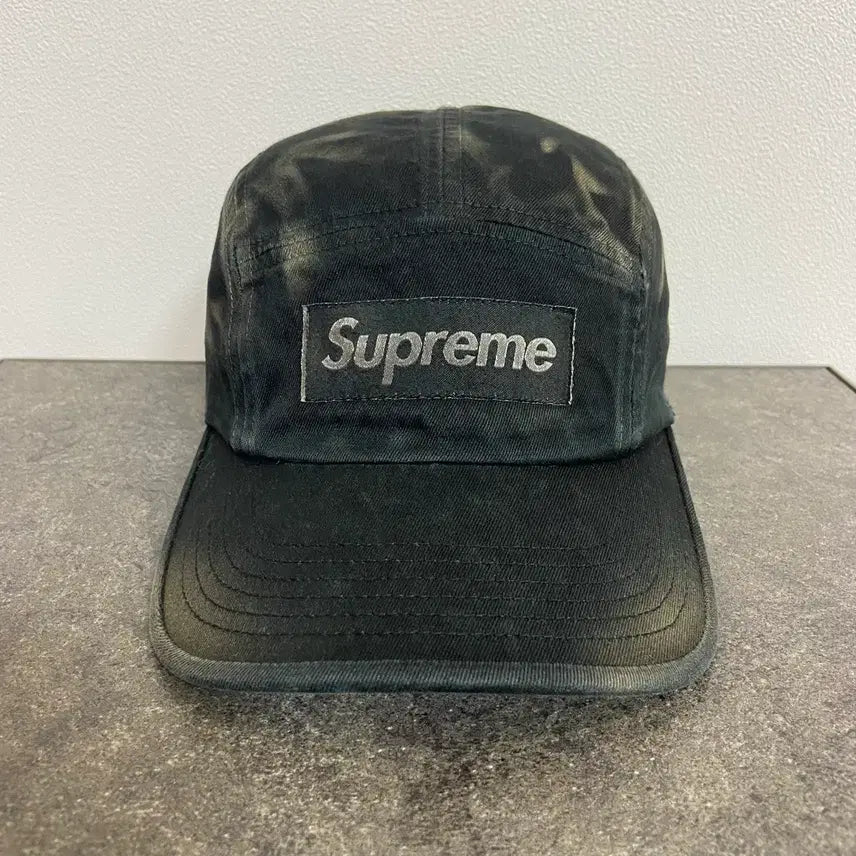 [BUNJANG] Supreme Washed Black Box Logo Camp Cap / 슈프림 박스로고 캠프캡 모자 오버다이드 워시드 블랙 [supreme]