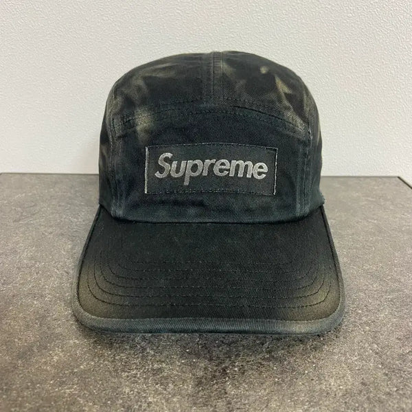 [BUNJANG] Supreme Washed Black Box Logo Camp Cap / 슈프림 박스로고 캠프캡 모자 오버다이드 워시드 블랙 [supreme]