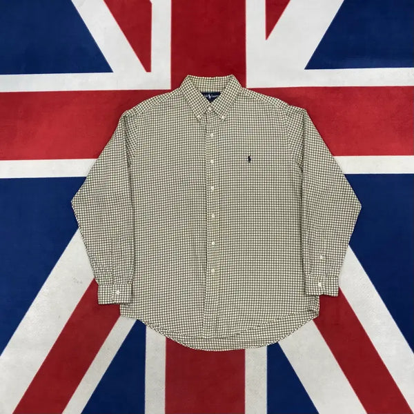 [BUNJANG] Polo Ralph Lauren Checked Shirt Size 100 (Fits 105) / 폴로 체크셔츠 100 실측 105